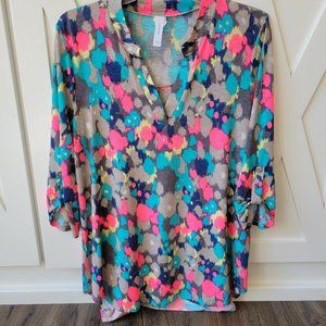 Honeyme Watercolor Gabby Top -- Medium